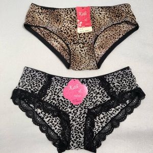 Kali and Wins animal print nylon & spandex panties